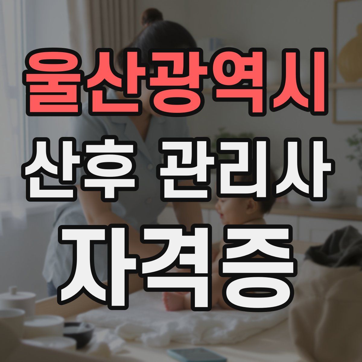 울산광역시 산후 관리사 자격증