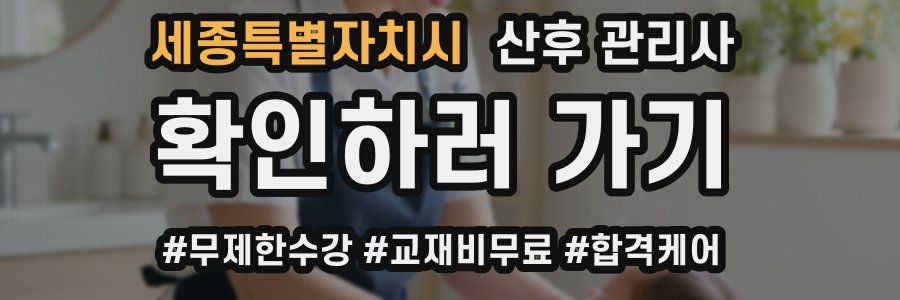 세종특별자치시 산후 관리사 자격증