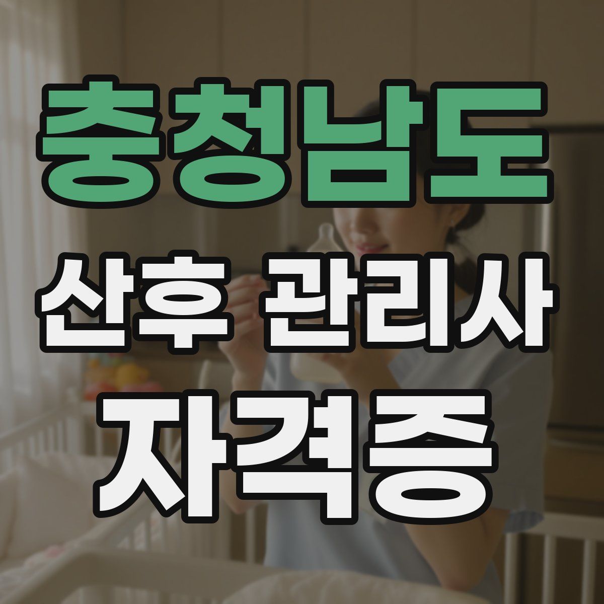 충청남도 산후 관리사 자격증