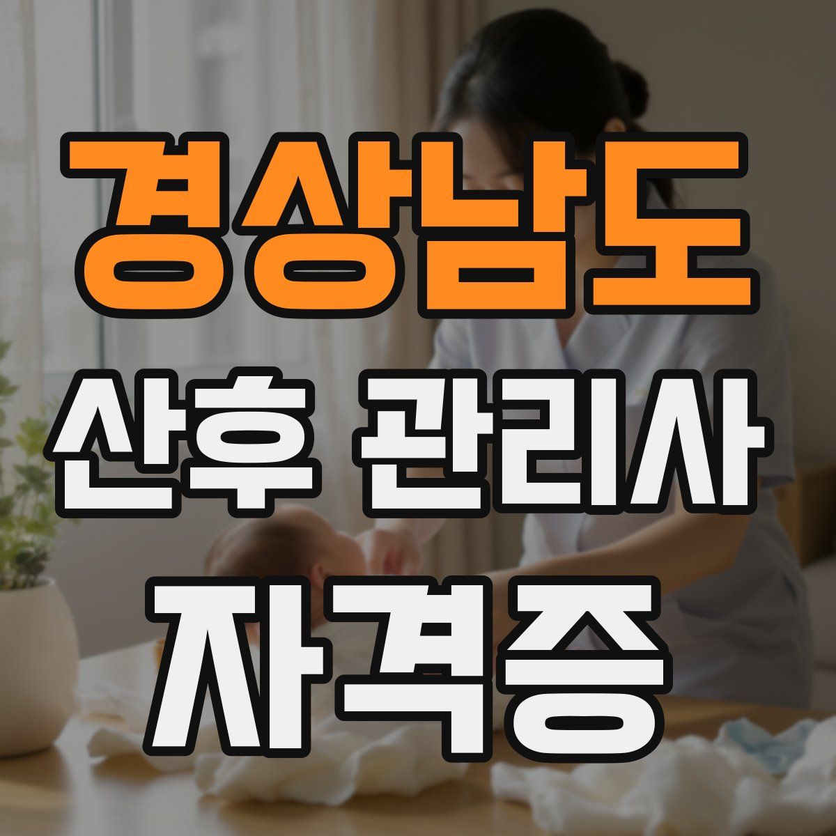 경상남도 산후 관리사 자격증