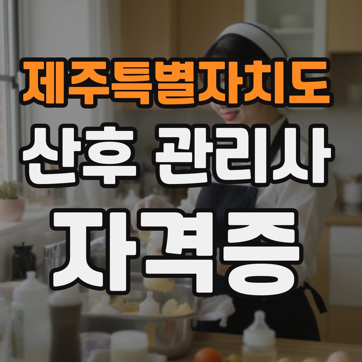 제주특별자치도 산후 관리사 자격증