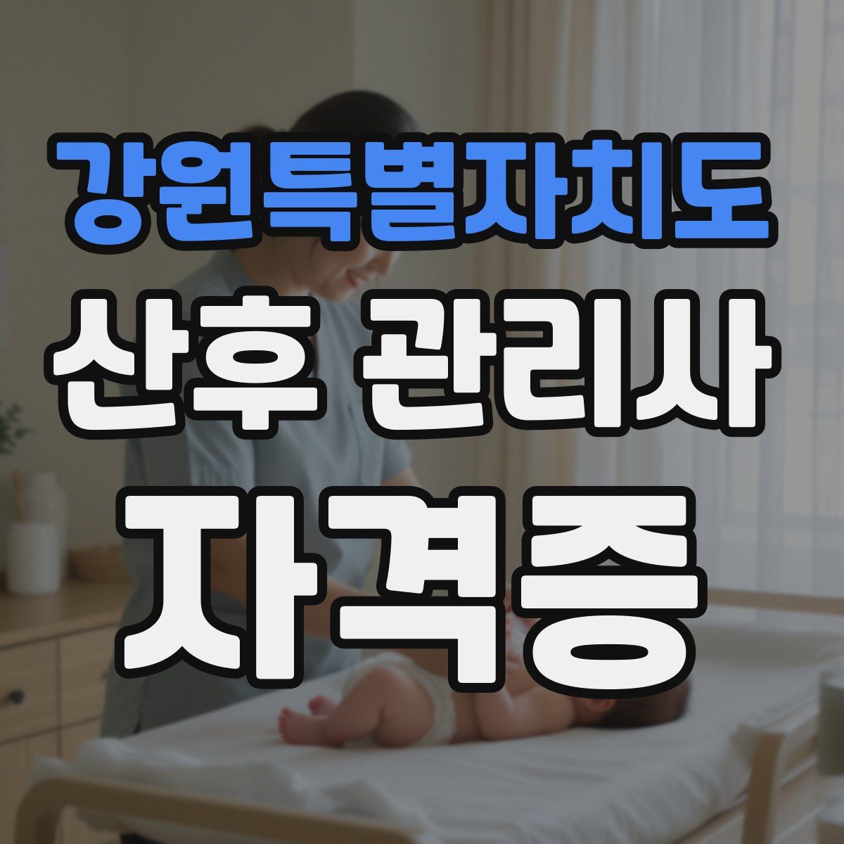 강원특별자치도 산후 관리사 자격증