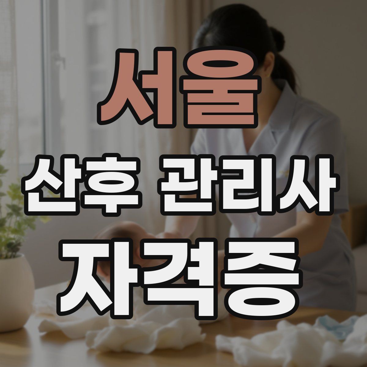 서울 산후 관리사 자격증 시험 대비 핵심 용어 정리