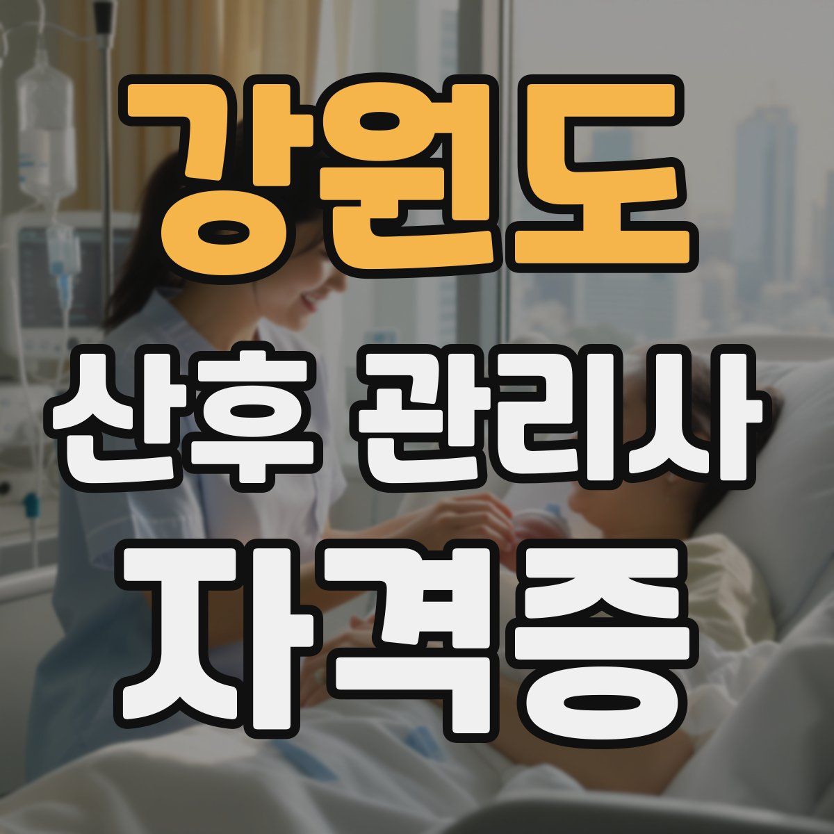 강원도 산후 관리사 자격증