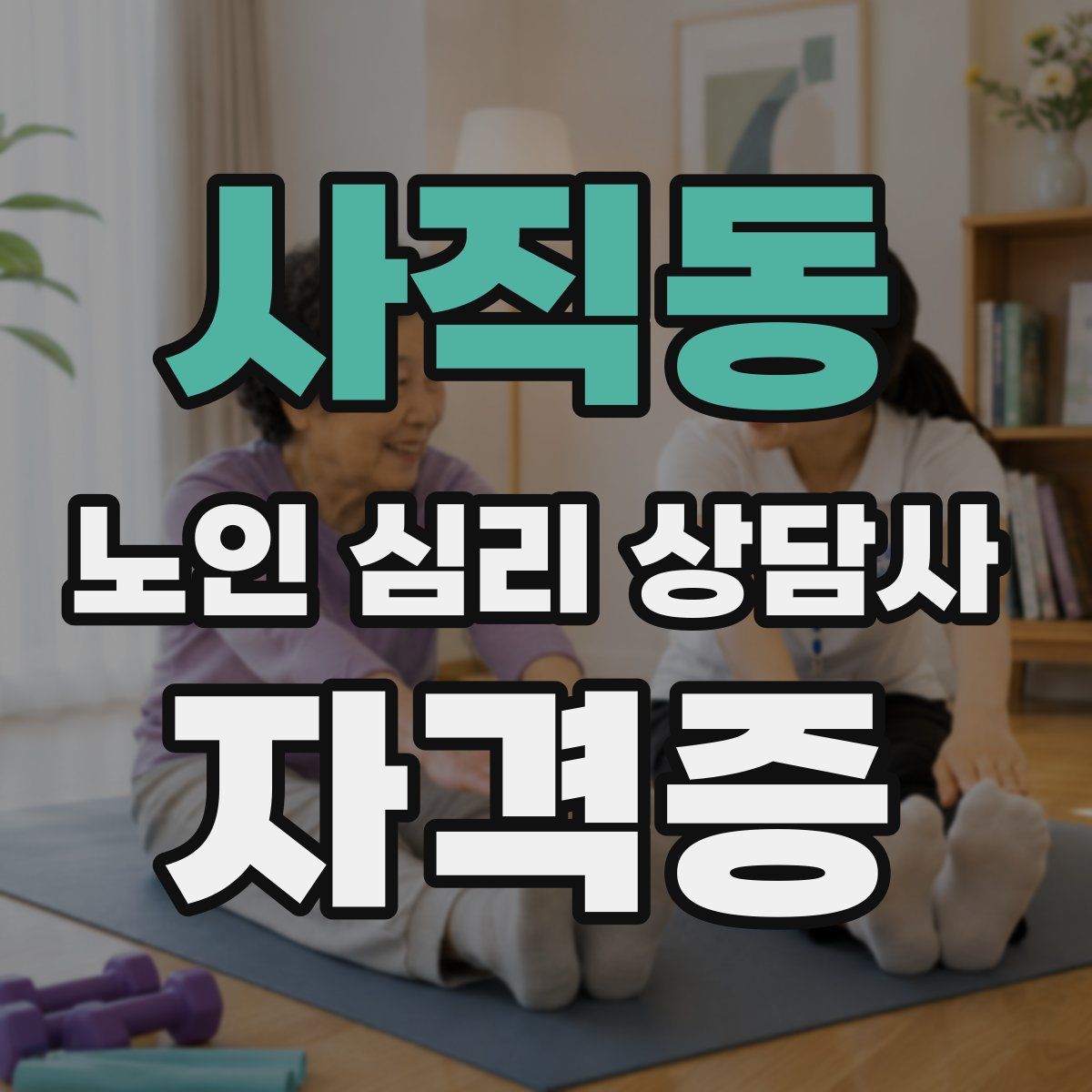 사직동 노인 심리 상담사 자격증