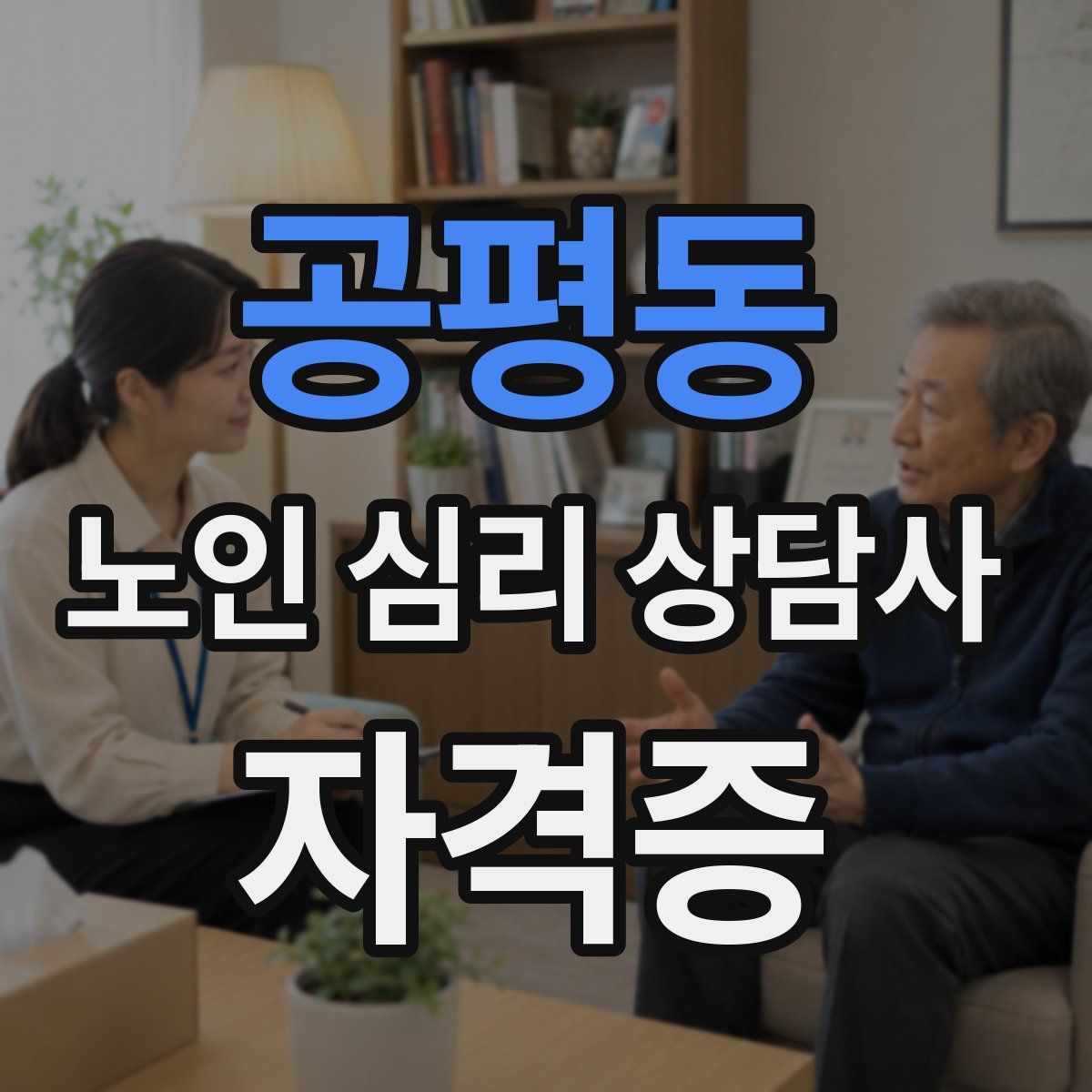 공평동 노인 심리 상담사 자격증