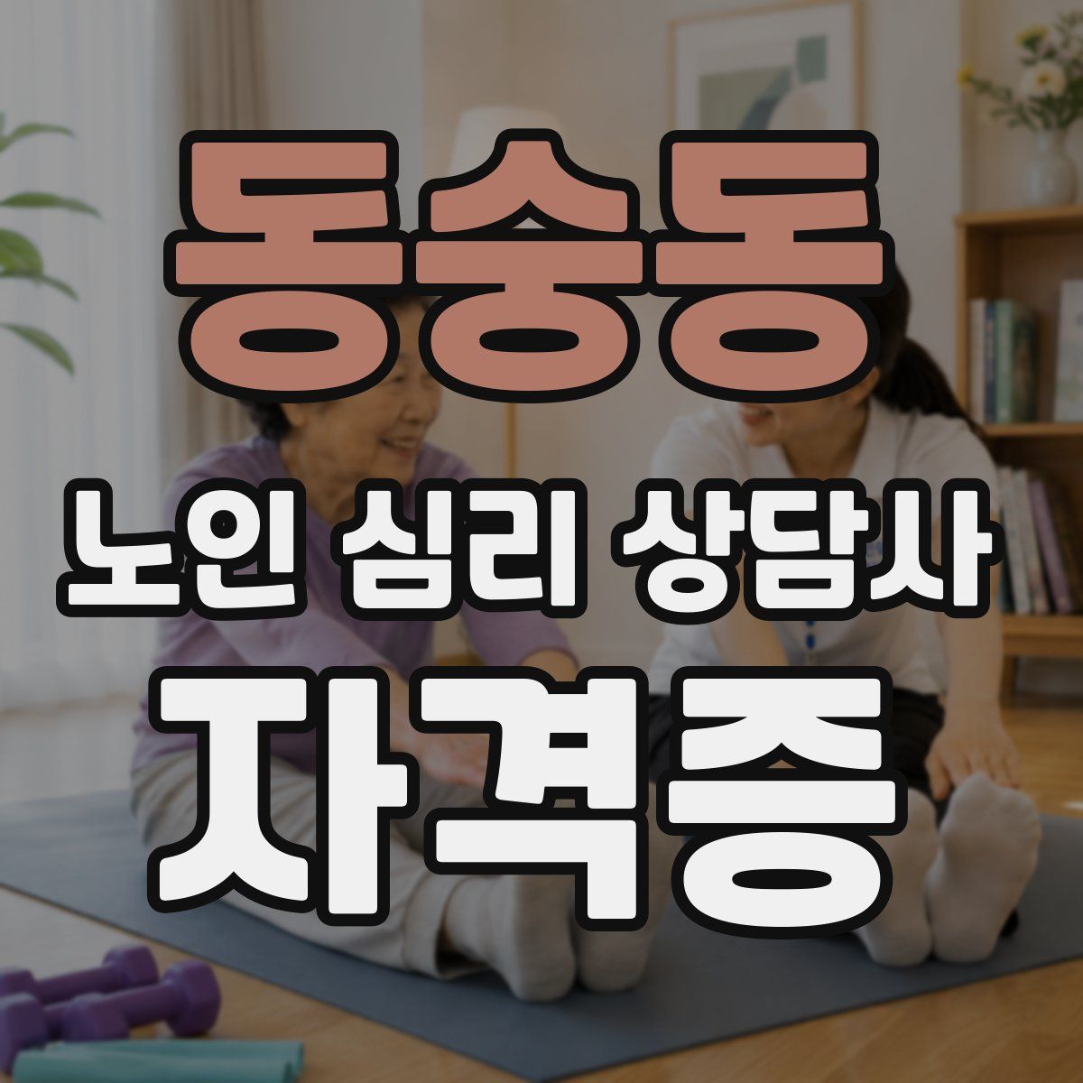 동숭동 노인 심리 상담사 자격증