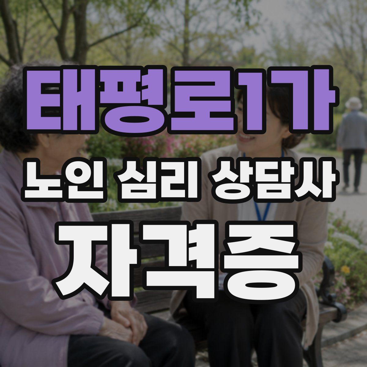 태평로1가 노인 심리 상담사 자격증