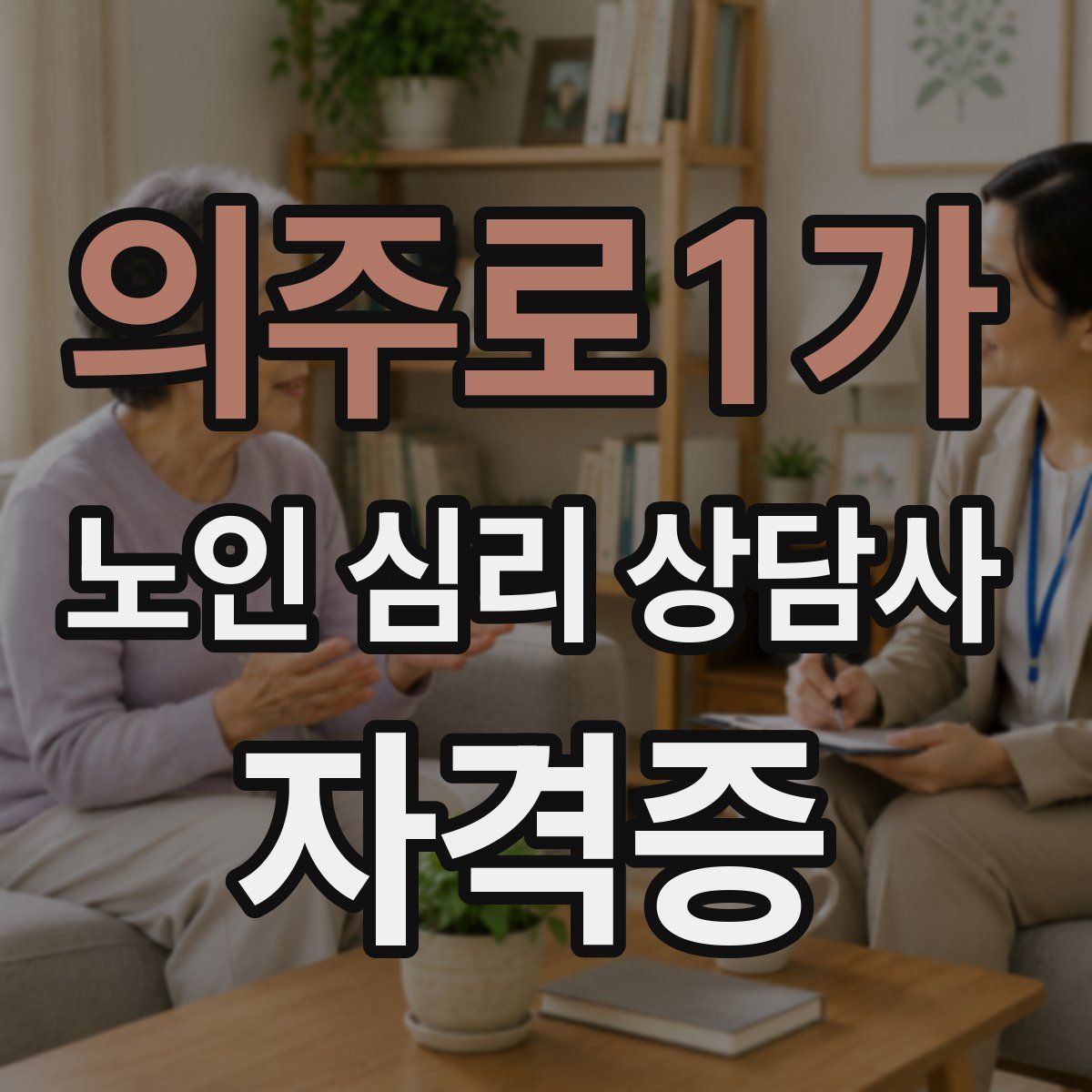 의주로1가 노인 심리 상담사 자격증