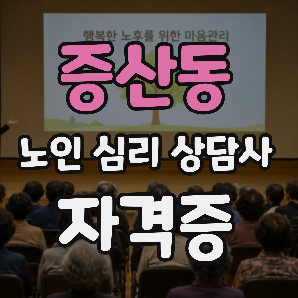 증산동 노인 심리 상담사 자격증