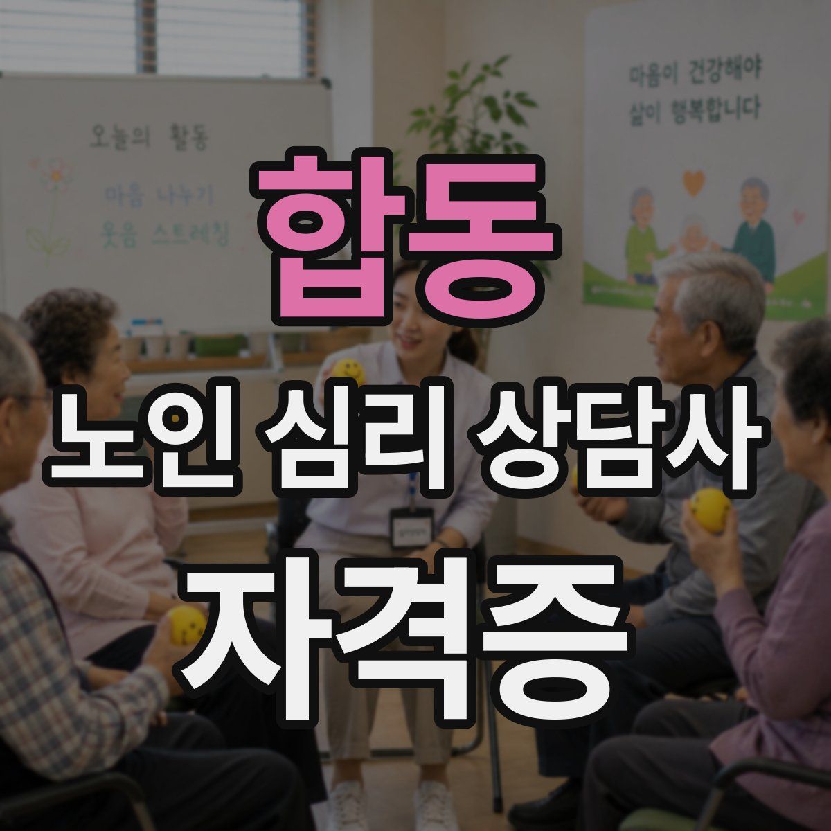 합동 노인 심리 상담사 자격증