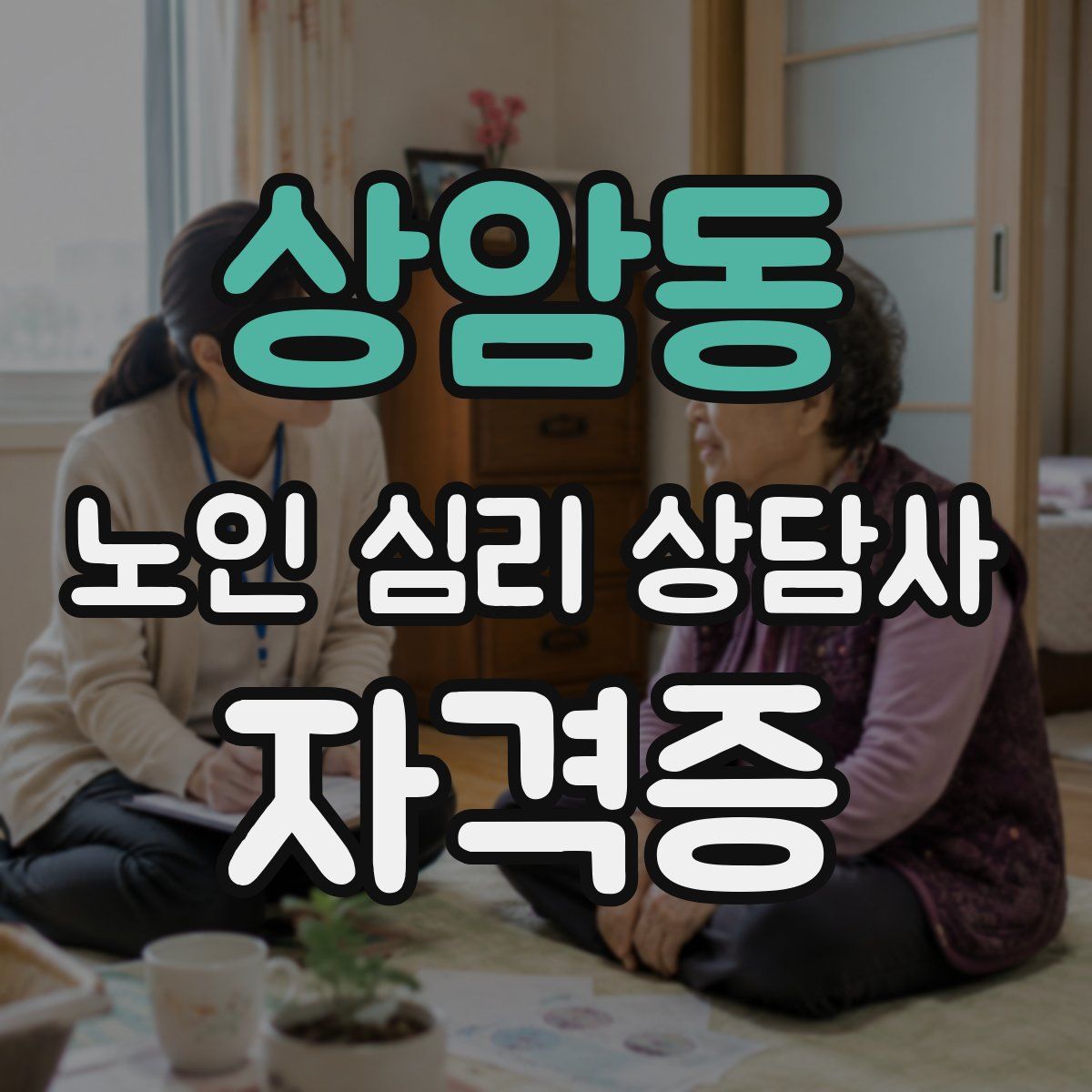 상암동 노인 심리 상담사 자격증