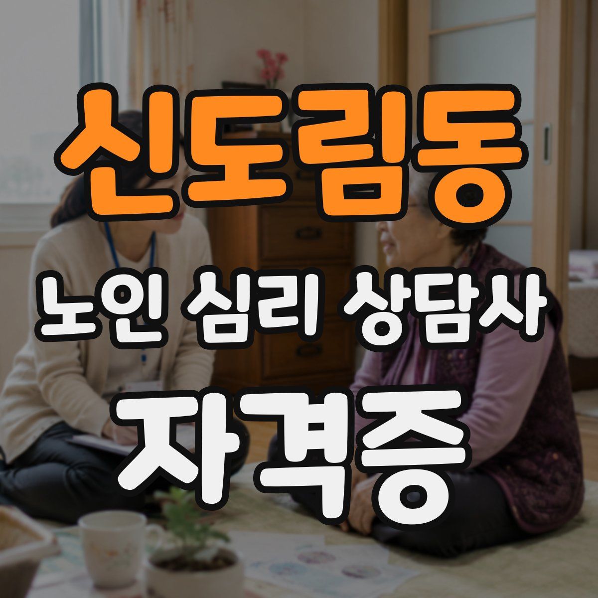 신도림동 노인 심리 상담사 자격증