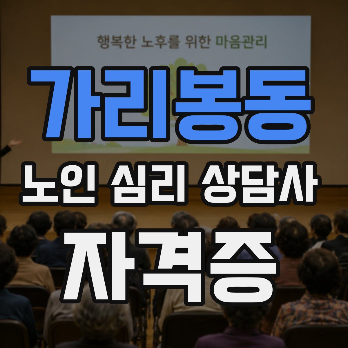 가리봉동 노인 심리 상담사 자격증