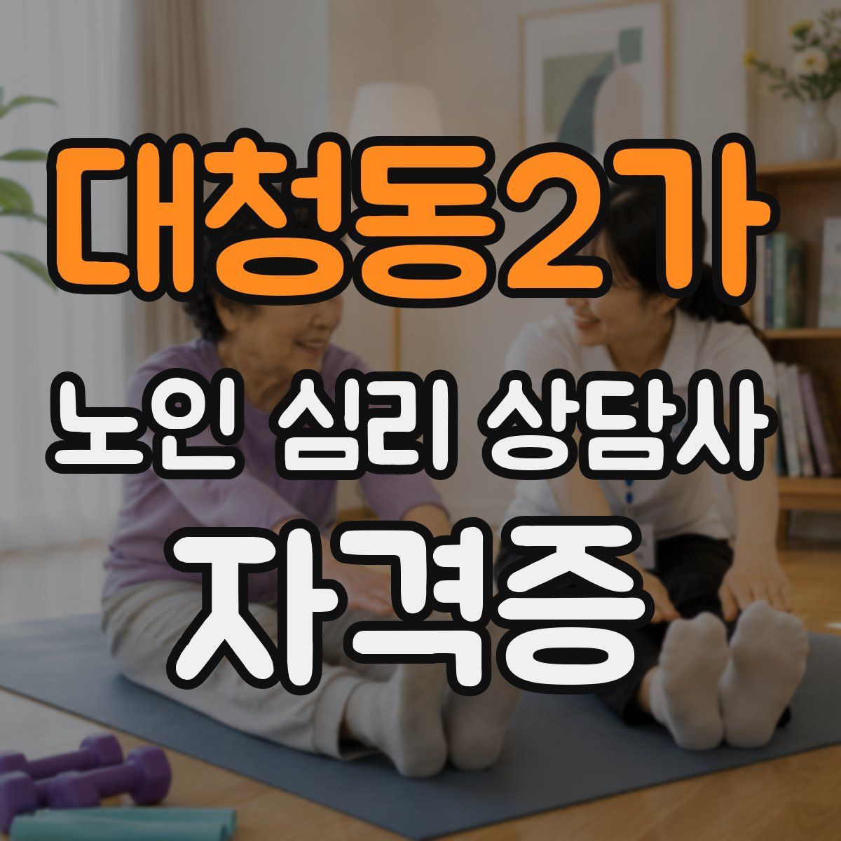 대청동2가 노인 심리 상담사 자격증