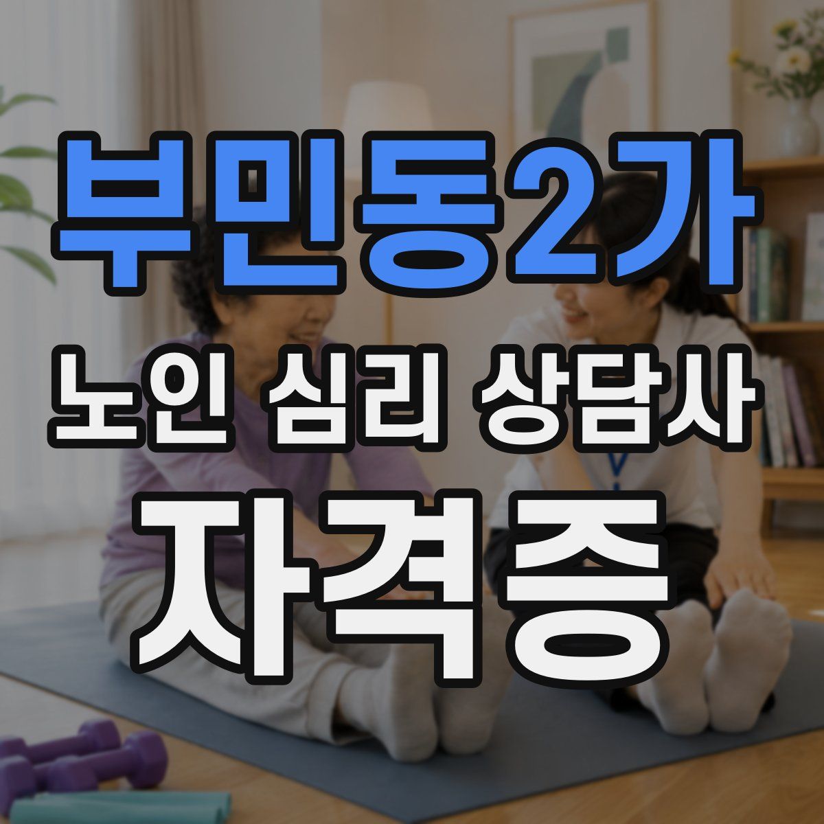 부민동2가 노인 심리 상담사 자격증