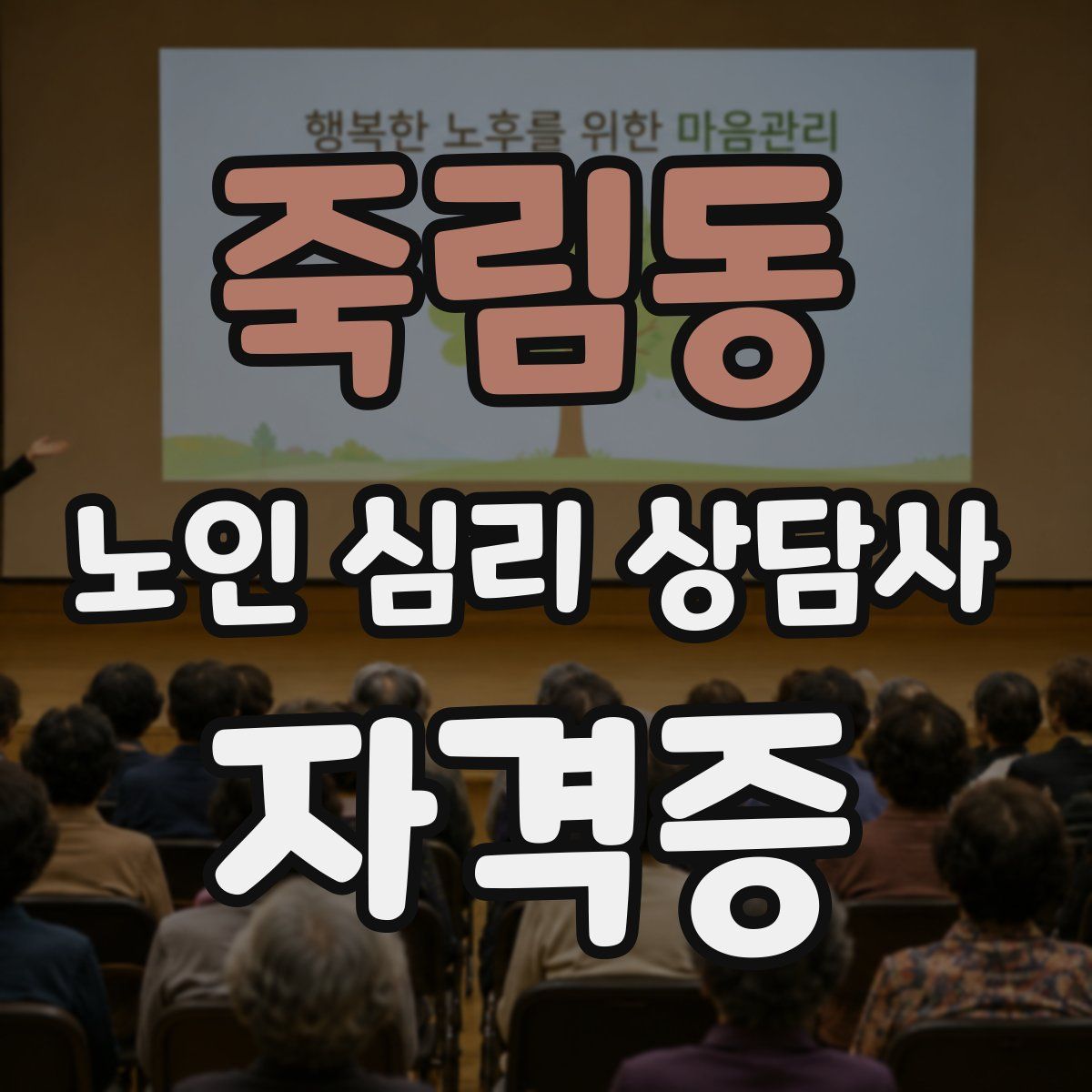 죽림동 노인 심리 상담사 자격증