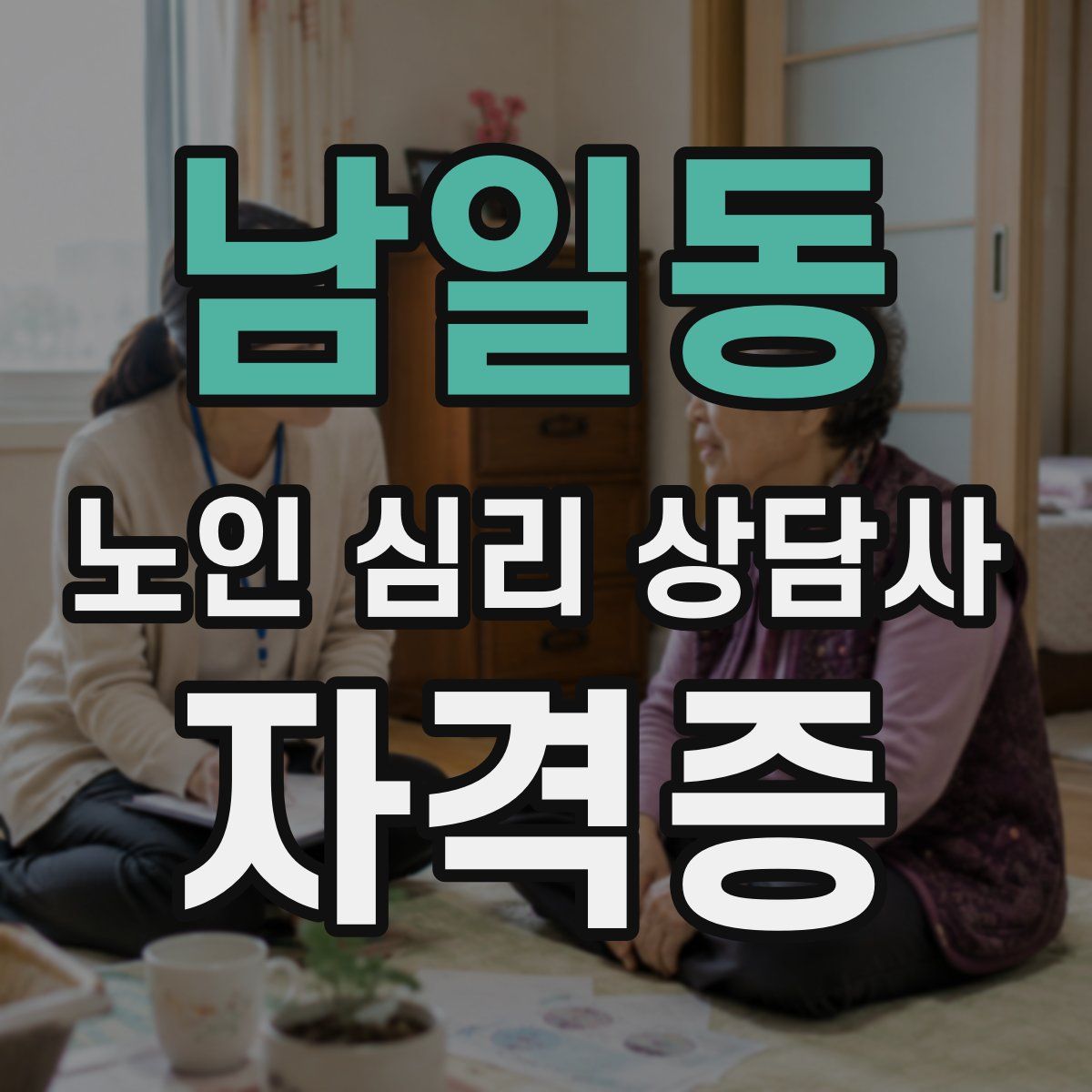남일동 노인 심리 상담사 자격증