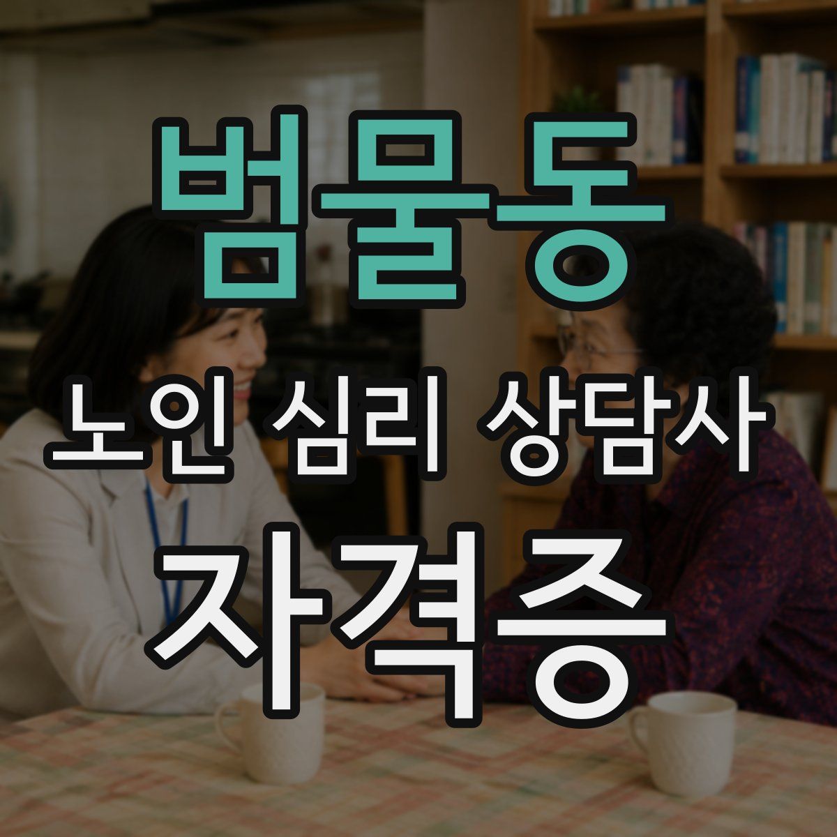 범물동 노인 심리 상담사 자격증