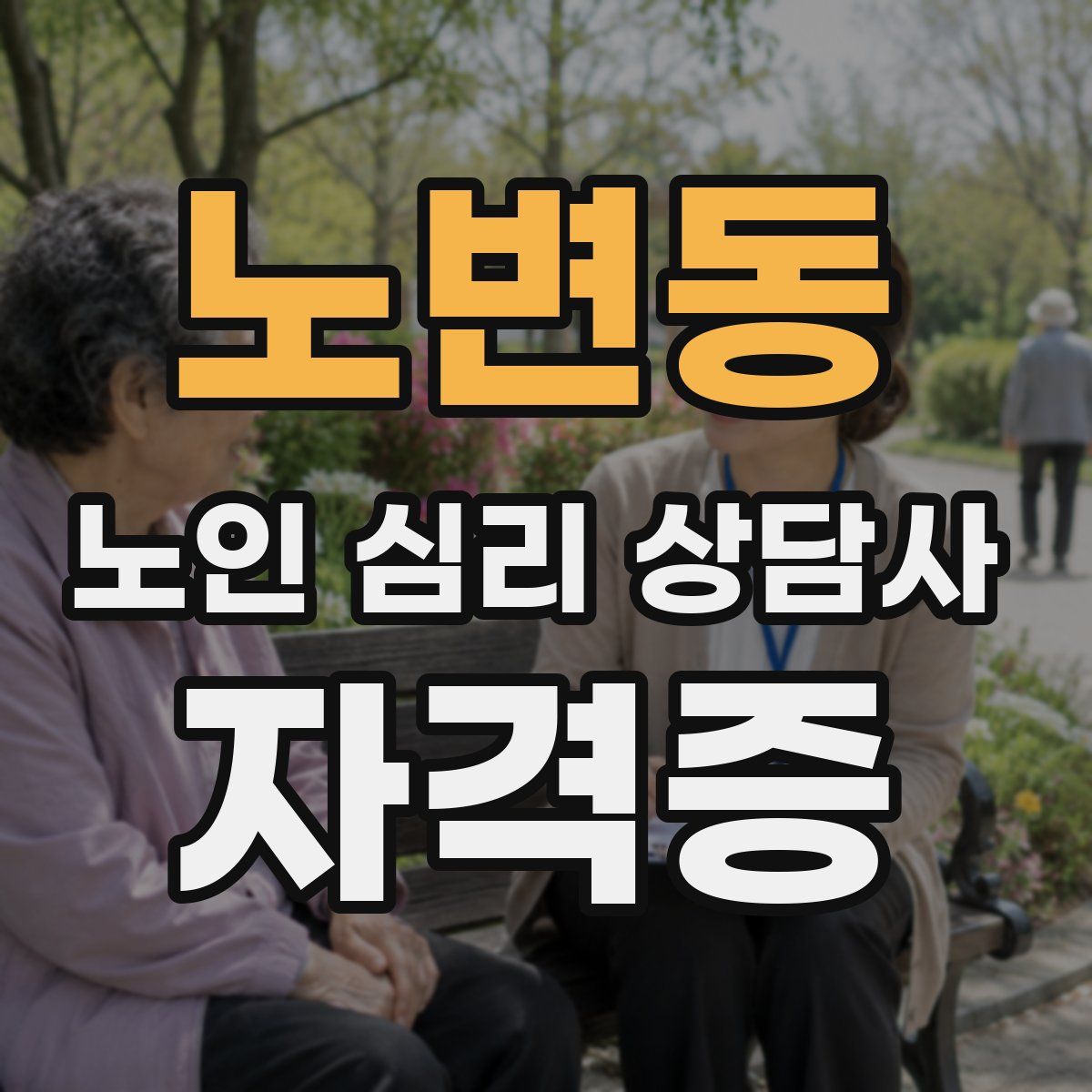 노변동 노인 심리 상담사 자격증