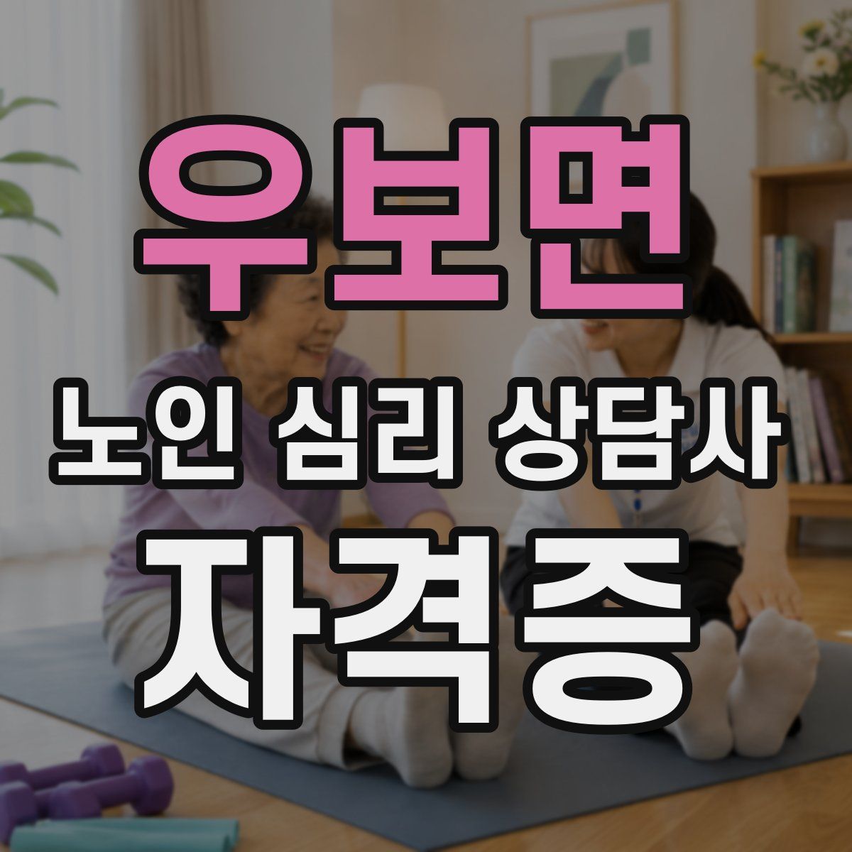 우보면 노인 심리 상담사 자격증