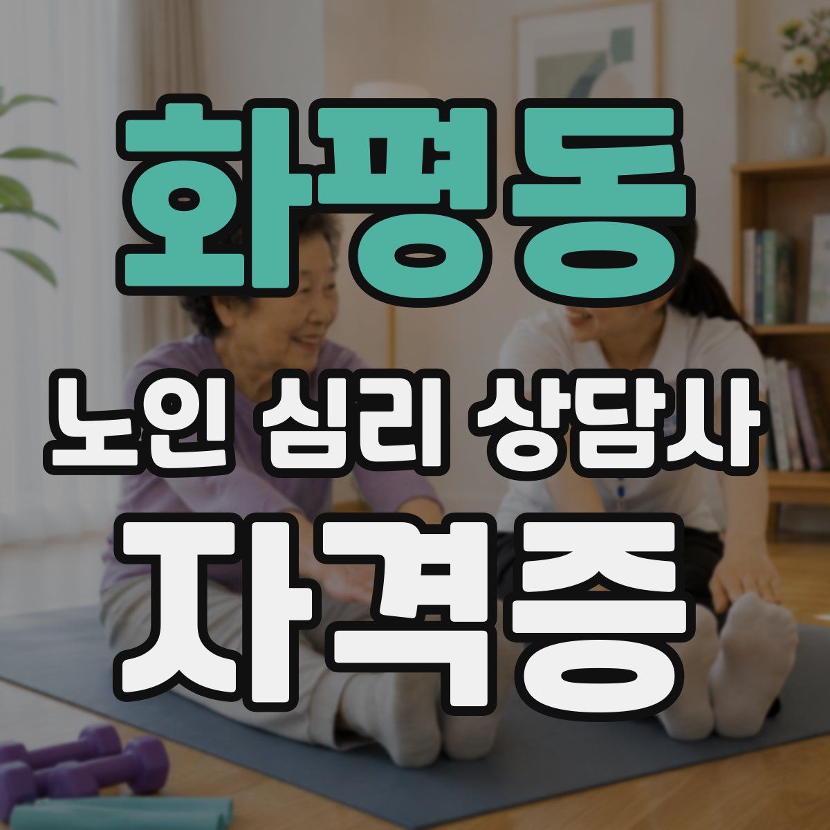 화평동 노인 심리 상담사 자격증