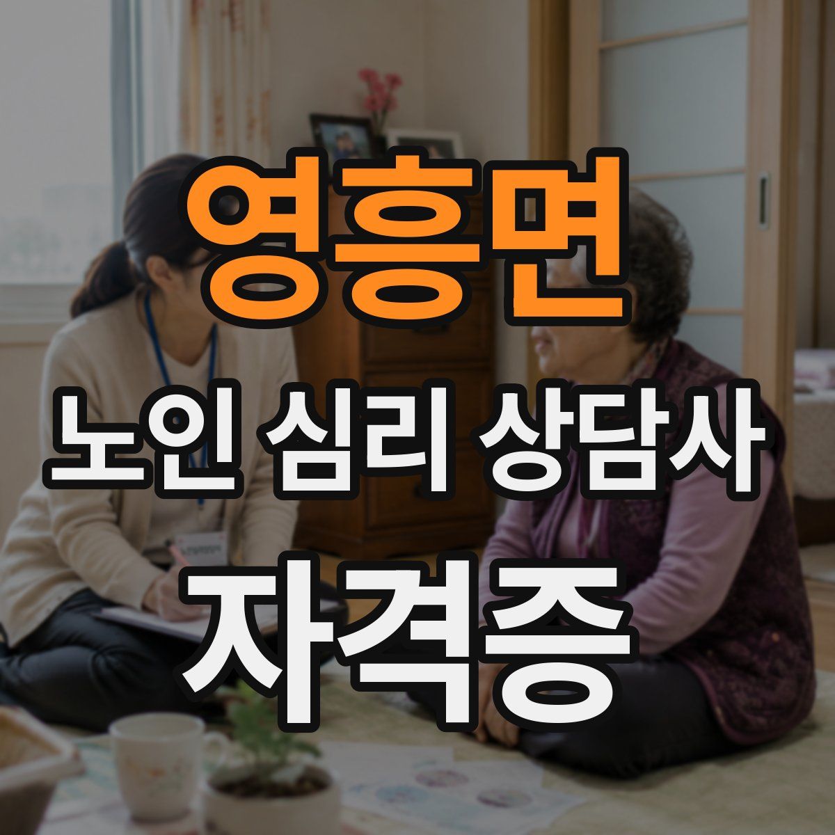 영흥면 노인 심리 상담사 자격증
