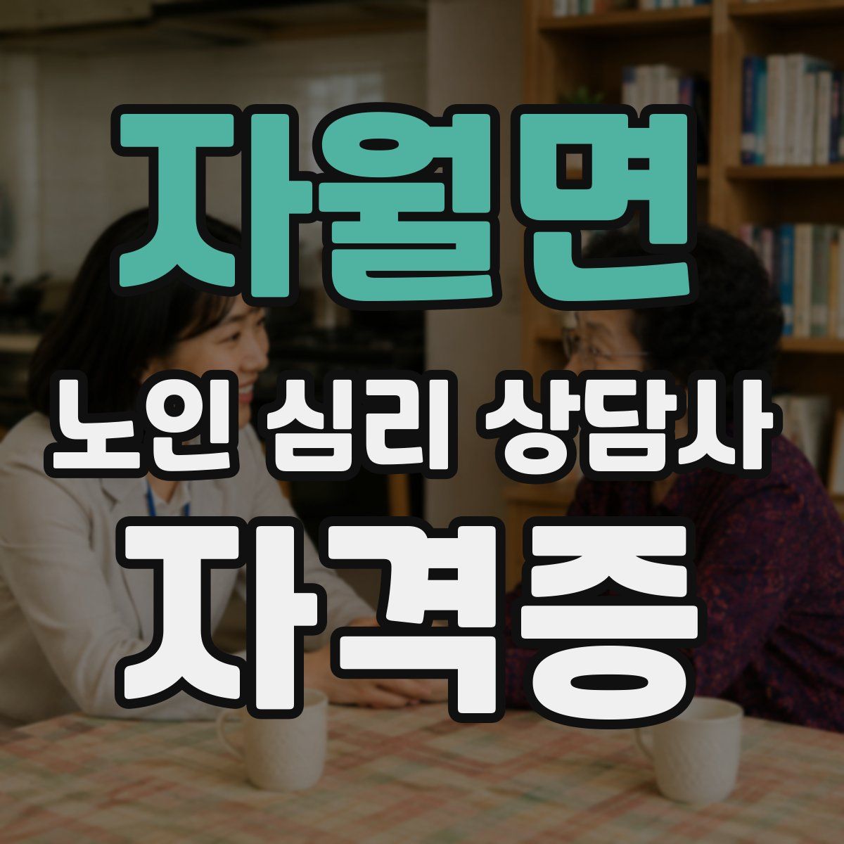 자월면 노인 심리 상담사 자격증
