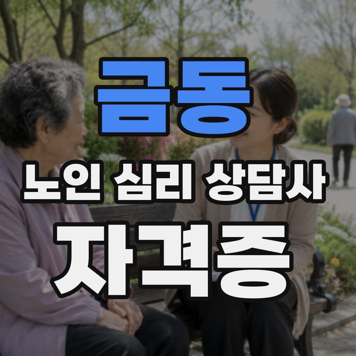 금동 노인 심리 상담사 자격증
