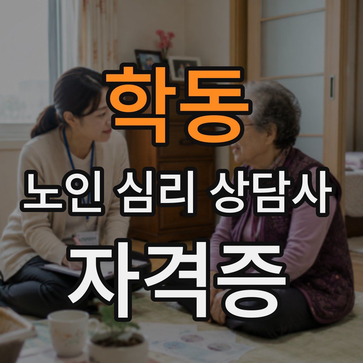 학동 노인 심리 상담사 자격증