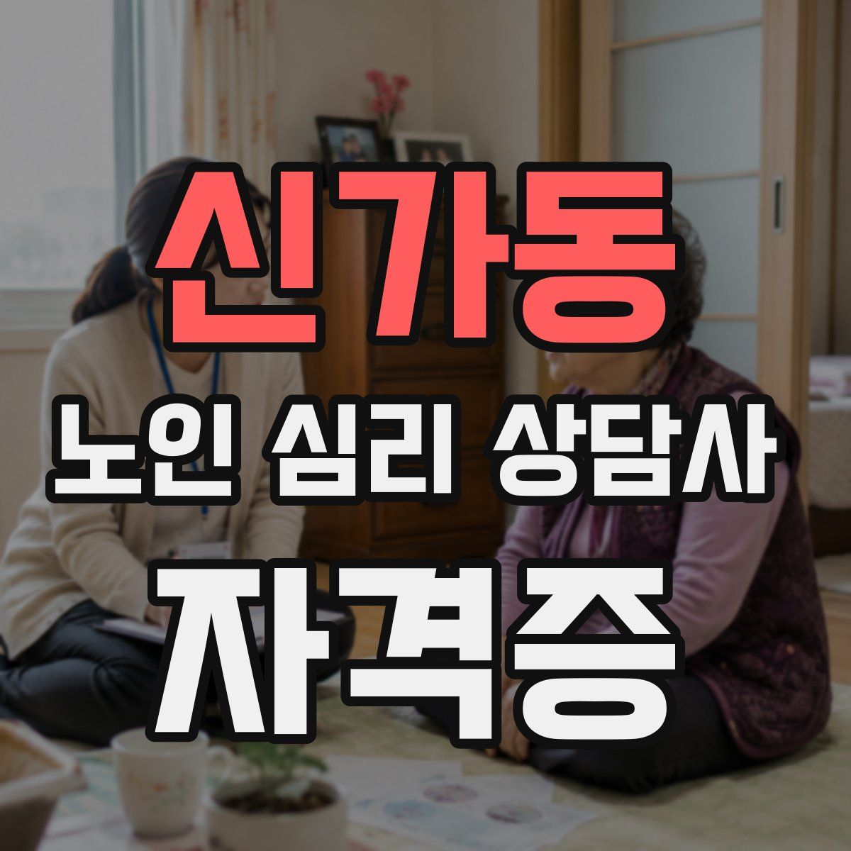 신가동 노인 심리 상담사 자격증