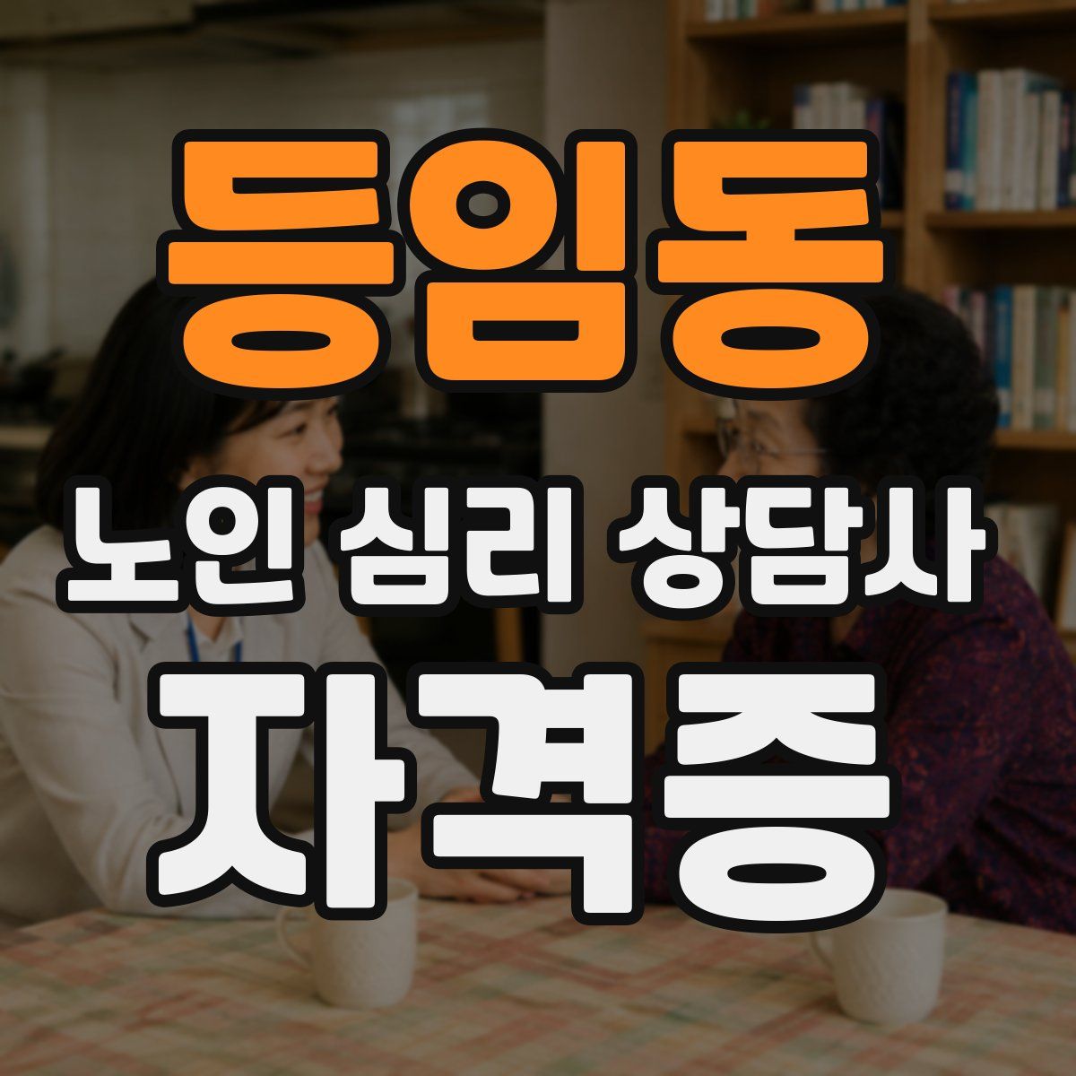 등임동 노인 심리 상담사 자격증