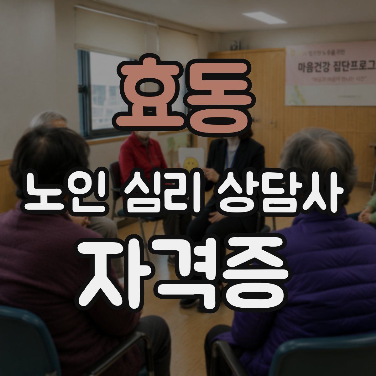 효동 노인 심리 상담사 자격증