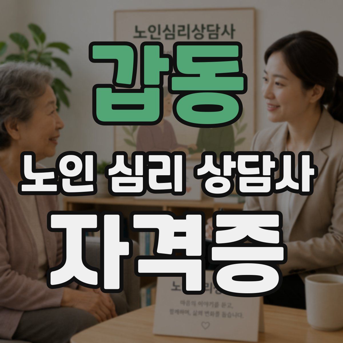 갑동 노인 심리 상담사 자격증