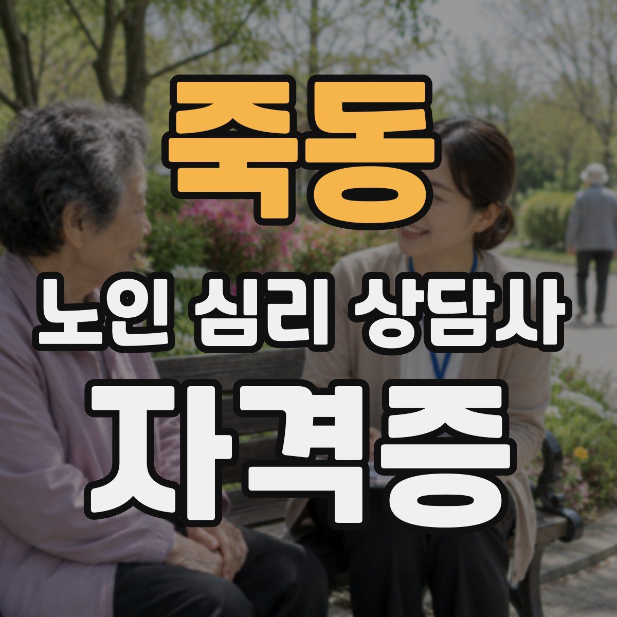 죽동 노인 심리 상담사 자격증