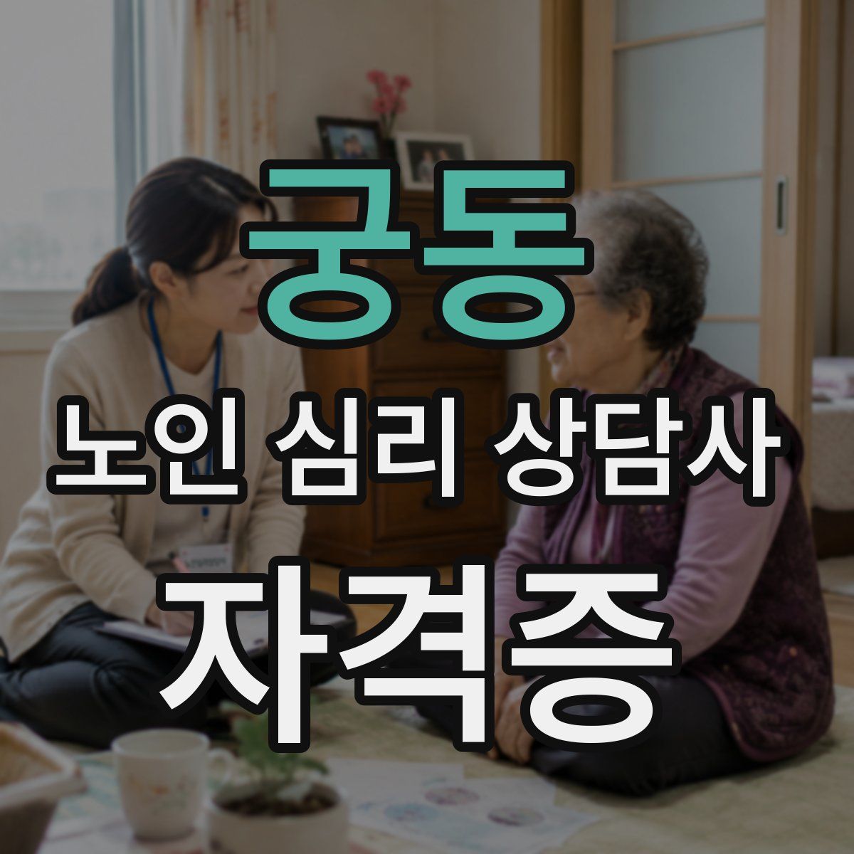 궁동 노인 심리 상담사 자격증