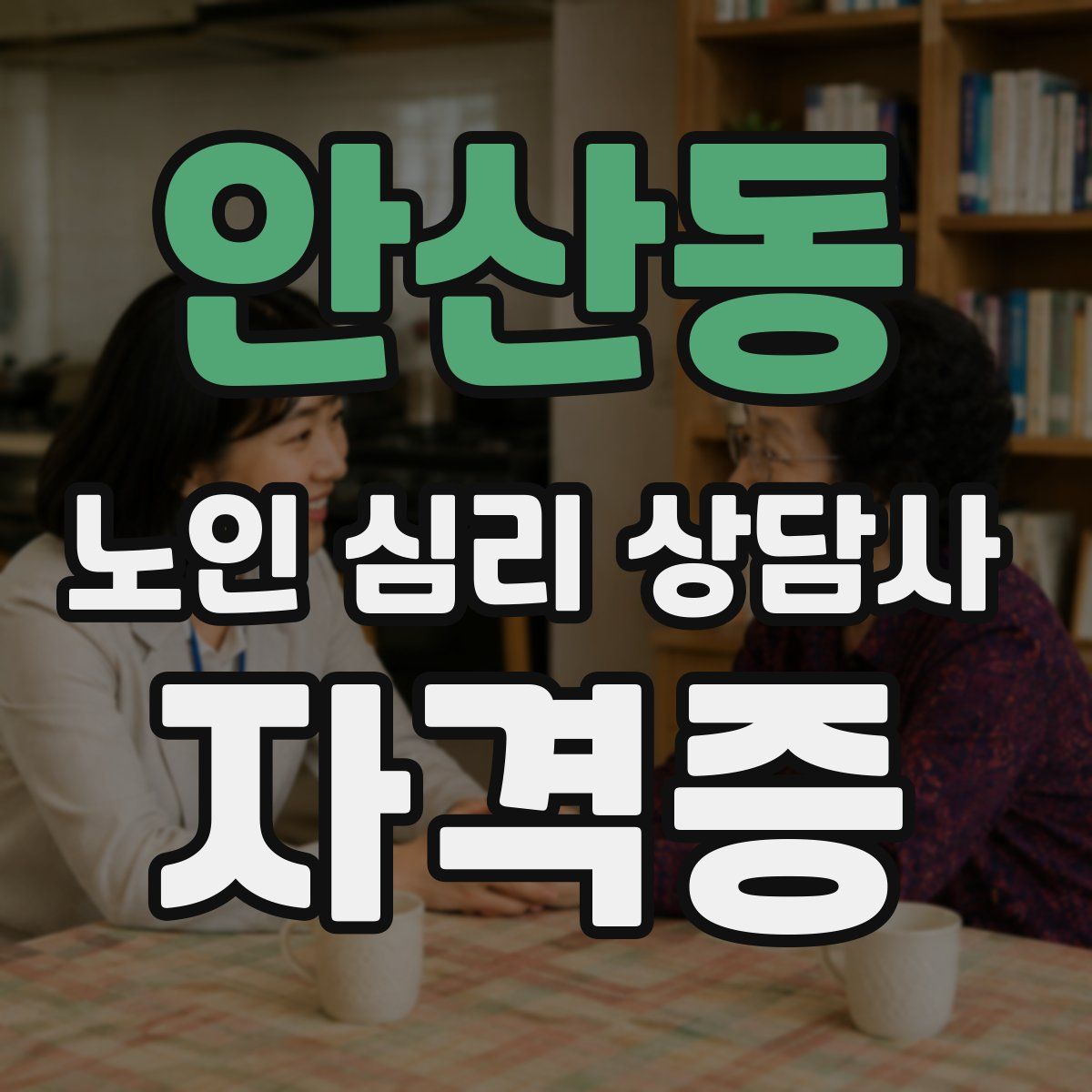 안산동 노인 심리 상담사 자격증