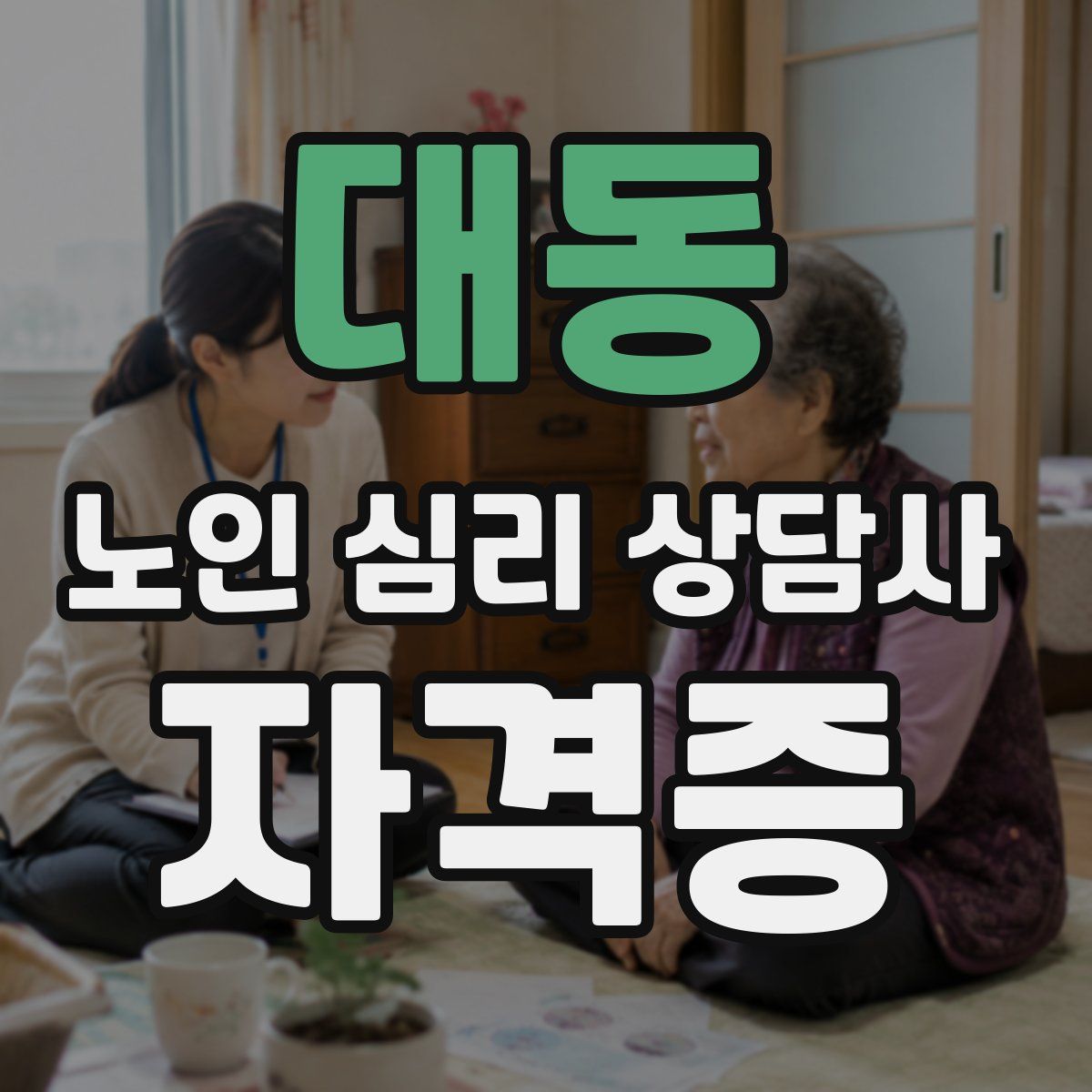 대동 노인 심리 상담사 자격증