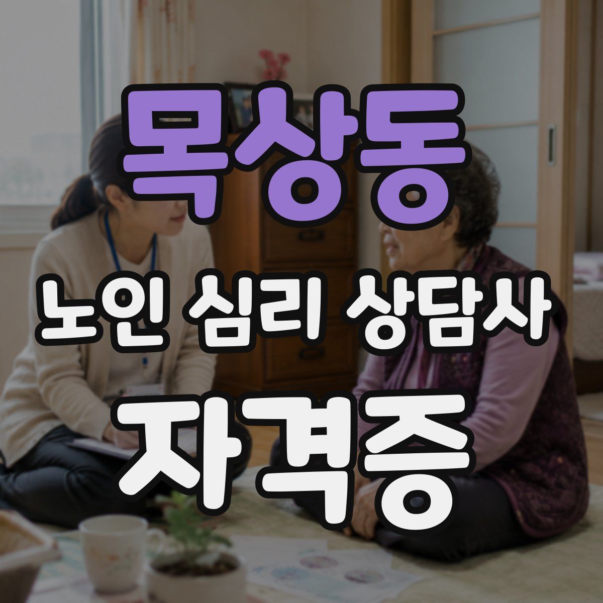 목상동 노인 심리 상담사 자격증