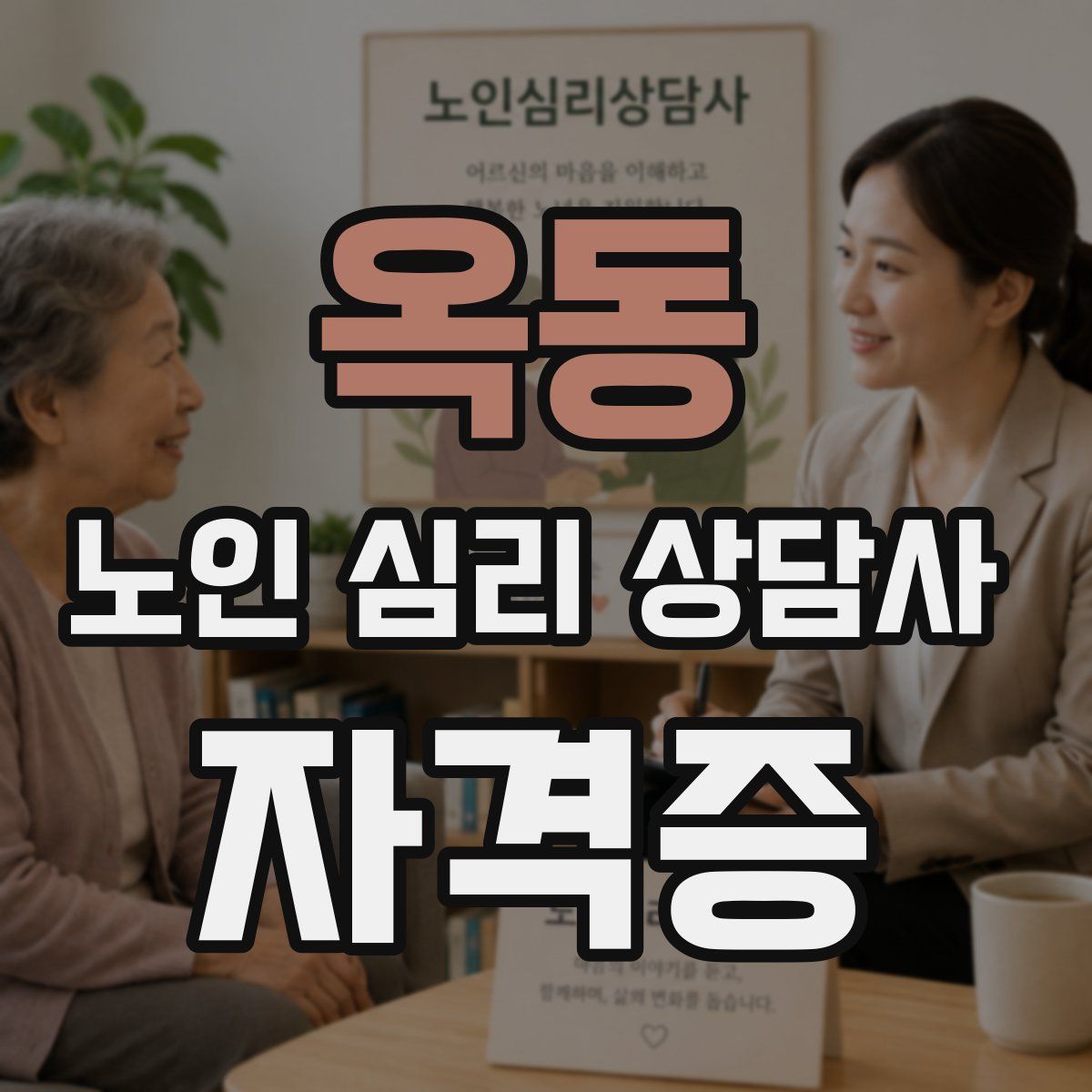 옥동 노인 심리 상담사 자격증