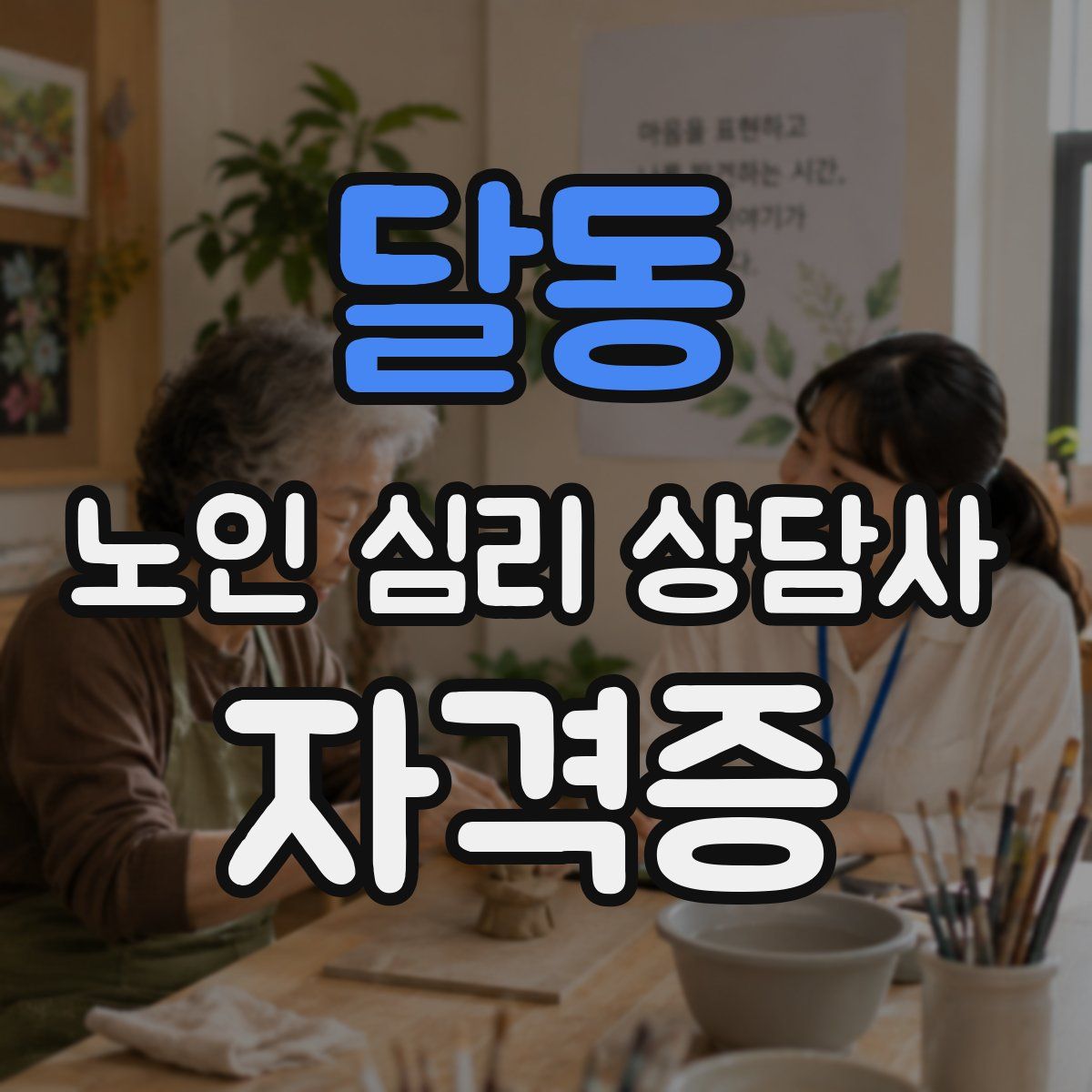 달동 노인 심리 상담사 자격증
