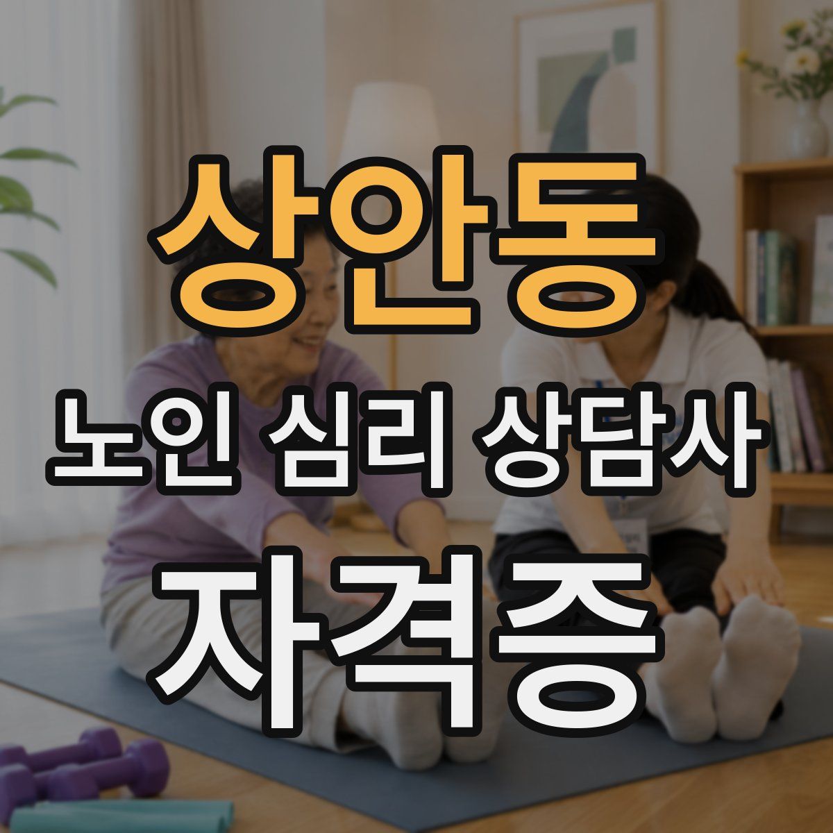 상안동 노인 심리 상담사 자격증