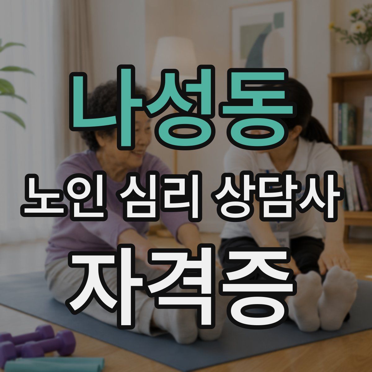 나성동 노인 심리 상담사 자격증