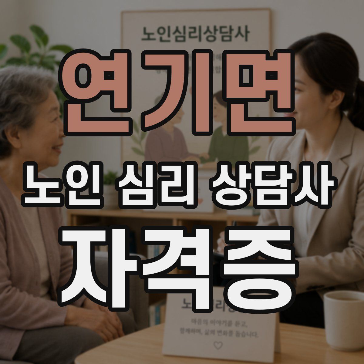 연기면 노인 심리 상담사 자격증