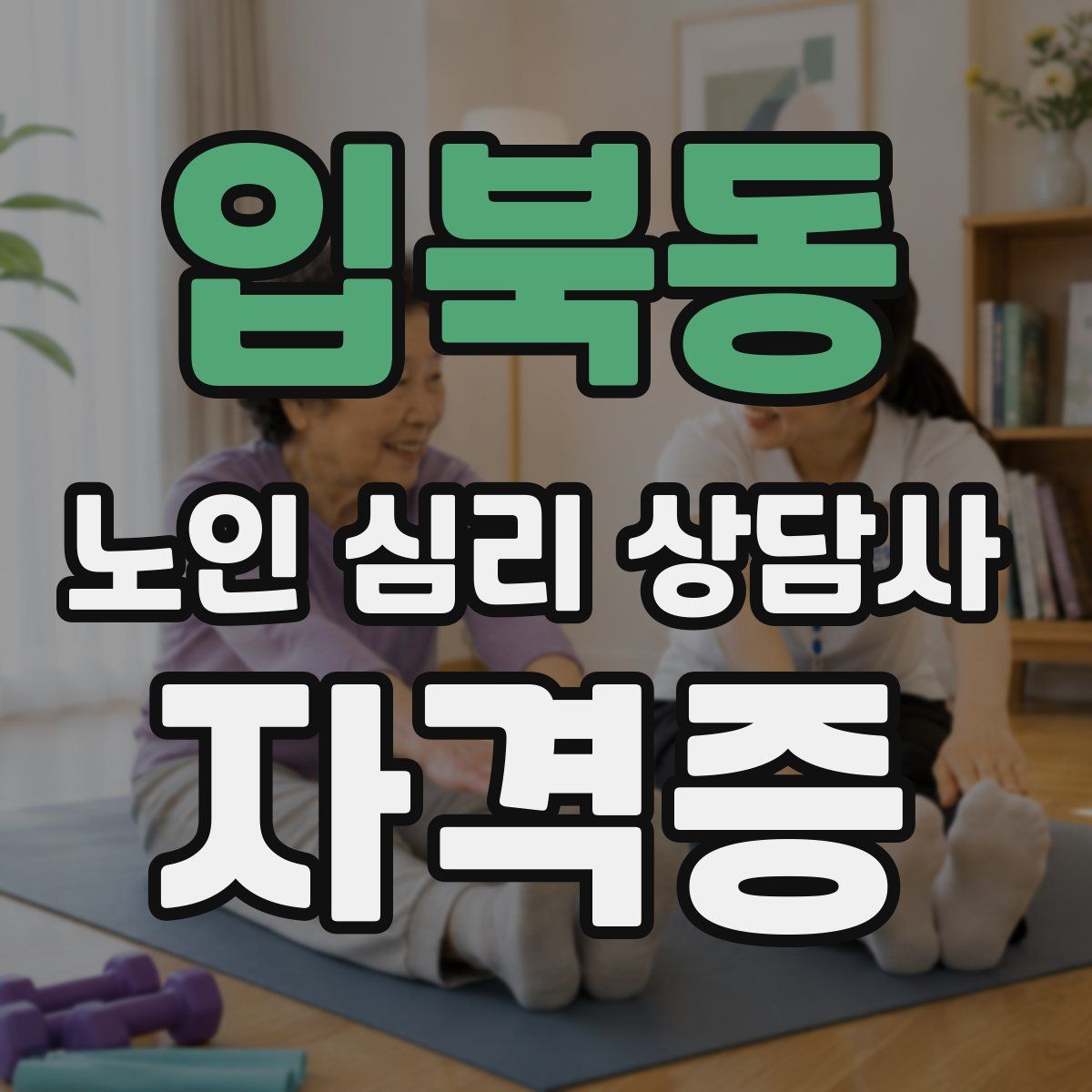 입북동 노인 심리 상담사 자격증