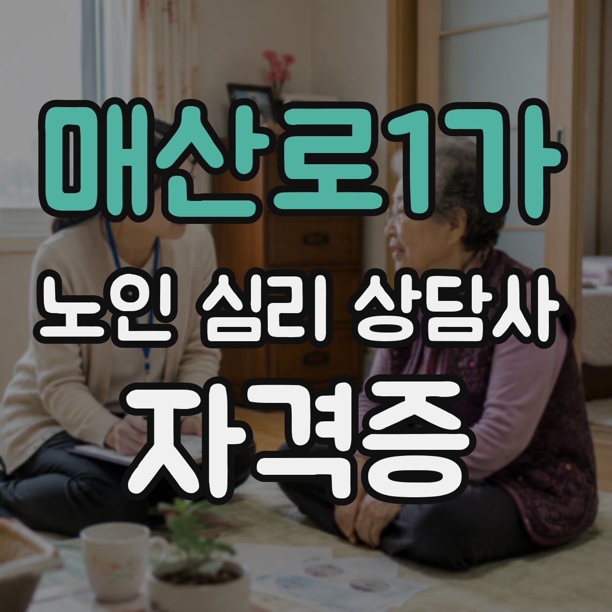 매산로1가 노인 심리 상담사 자격증