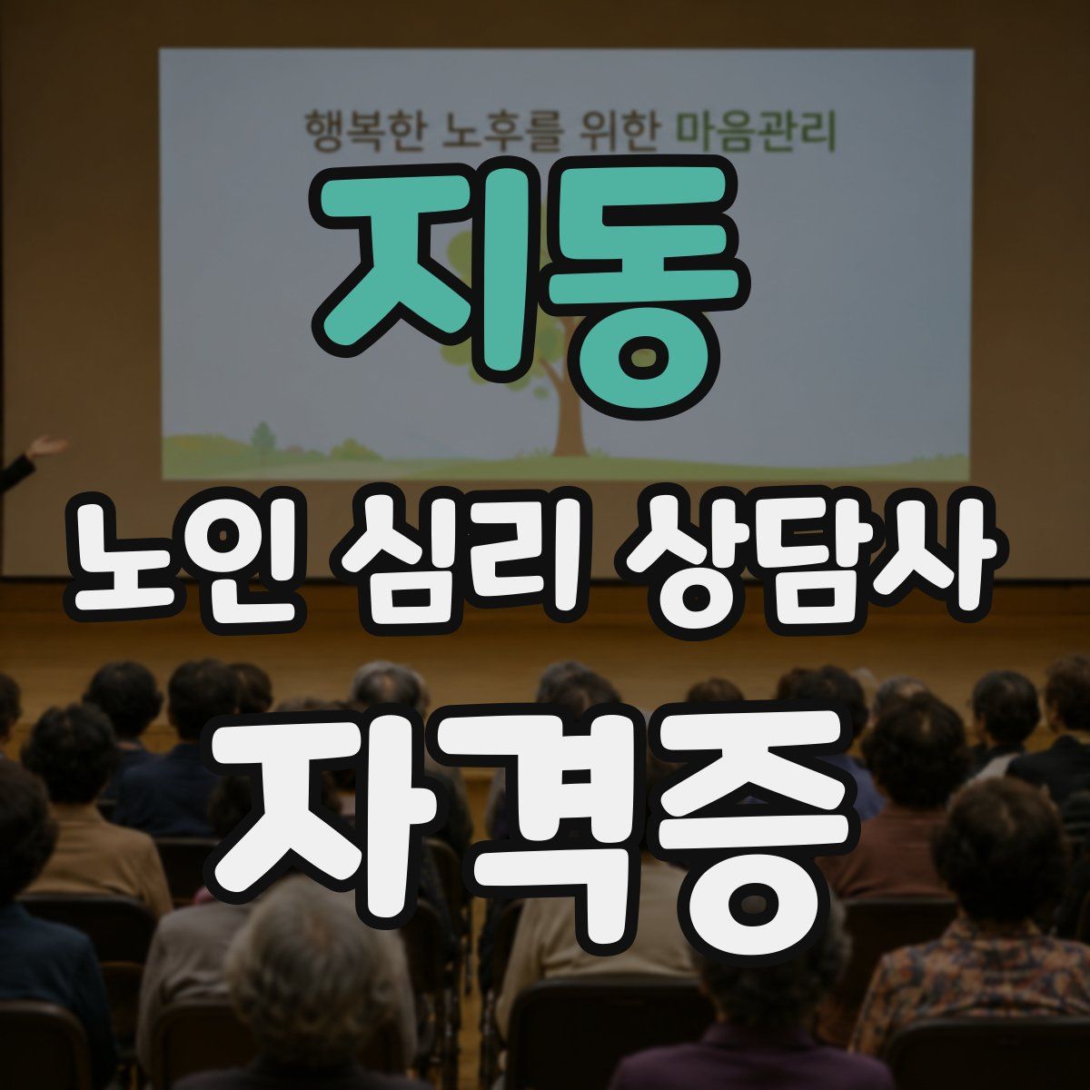지동 노인 심리 상담사 자격증