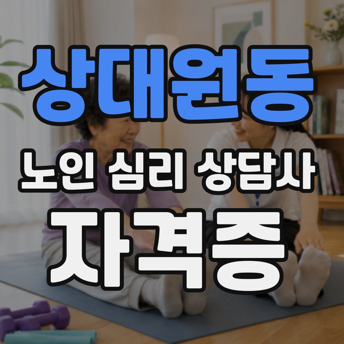 상대원동 노인 심리 상담사 자격증