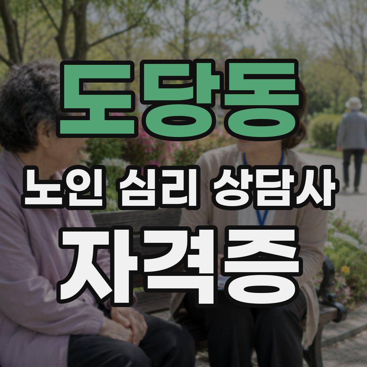 도당동 노인 심리 상담사 자격증