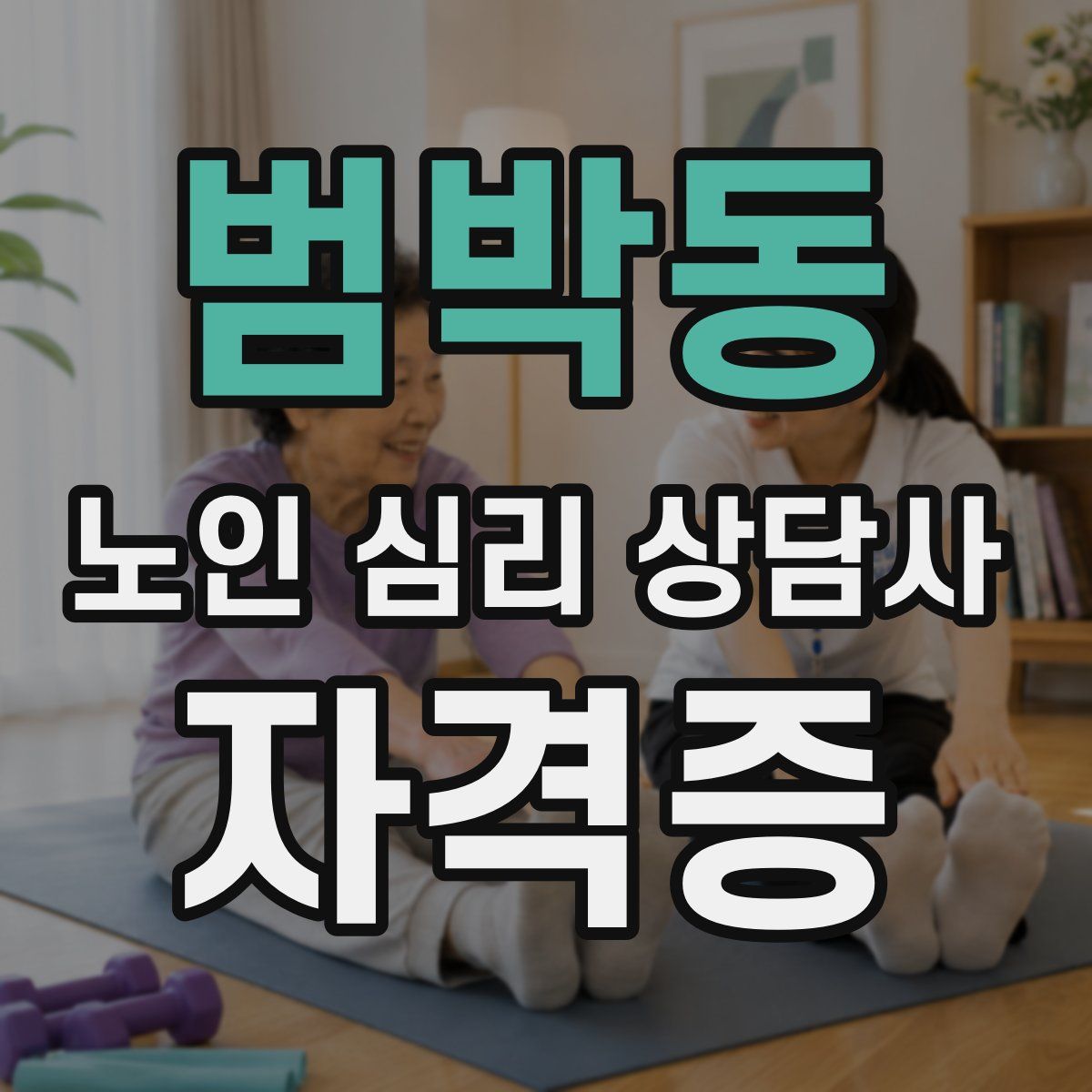 범박동 노인 심리 상담사 자격증